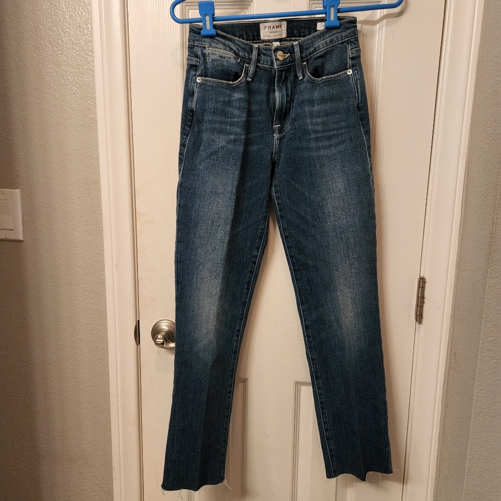 Frame Denim Women's High Rise Blue Jeans